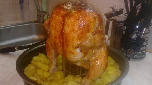 Картинка: Как приготовить сочную курицу на банке: самый популярный рецепт