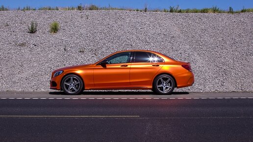 Картинка: Mercedes Benz C-Class 200 | Оранжевый матовый хром
