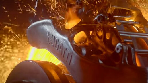Картинка: Bugatti тестирует первый напечатанный на 3D-принтере суппорт