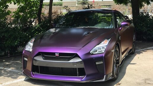 Картинка: Nissan GT-R | Фиолетовый матовый перламутр