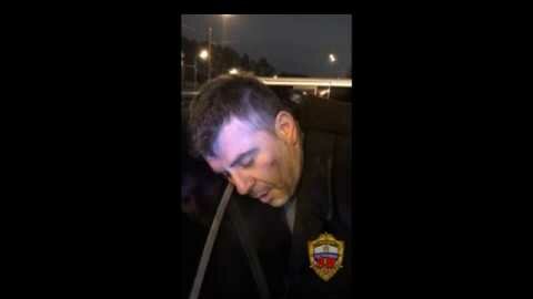 Картинка: Появилось видео задержания «вора в законе» Кахи Гальского во время поездки на бронированном Мерседесе