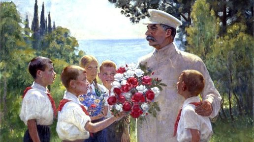 Картинка: Оригинальный метод товарища Сталина по возведению детских домов отдыха