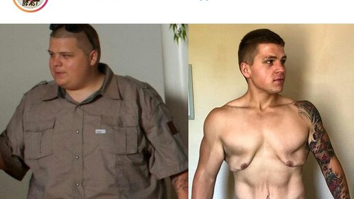 Картинка: Самая мощная трансформация тела!Мужчина потерял 72 кг и показал, что случилось с его телом