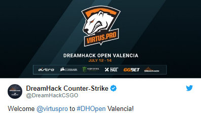 Картинка: Virtus.pro и Heroic пригласили на DreamHack Valencia 2018