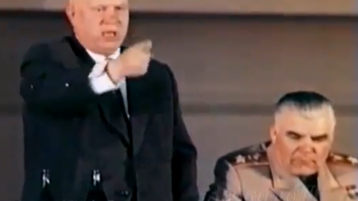 Картинка: Хрущев Никита о недобитых под Сталинградом ... Историческая речь в Париже лидера СССР, 1960 год