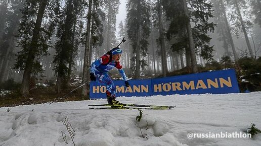 Картинка: Екатерина Юрлова-Перхт – третья в спринте на Кубке Мира в Хохфильцене