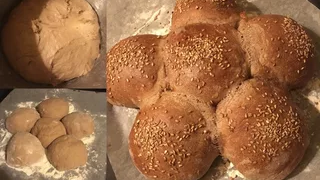 Картинка: Что может быть вкуснее бабушкиного хлеба,готовим сами,по рецепту бабушки. Очень вкусный,домашний хлеб.