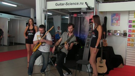 Картинка: ACDC - highway to hell (live at NAMM Musikmesse Russia). Kirill Safonov and Yuriy Sergeev