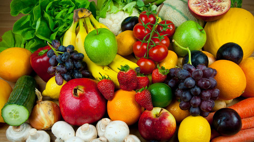 Картинка: Как влияет цвет употребляемых  продуктов и овощей на  наш организм?