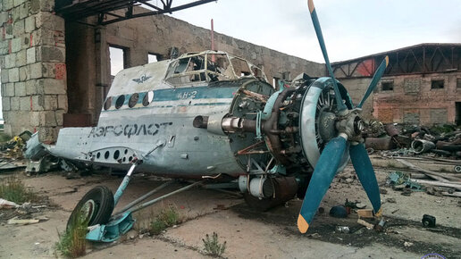 Картинка: Заброшенная ТЭЧ 171-го Тульского Краснознамённого истребительного авиаполка на Чукотке