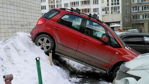 Картинка: Парковка автомобиля - как правильно: задом или передом