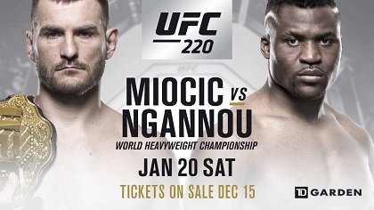 Картинка: Стипе Миочич против Фрэнсиса Нганну на UFC 220