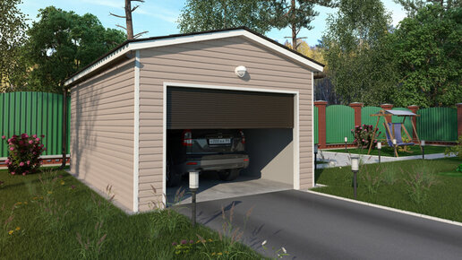 Картинка: Технология ProfSib. Типовой гараж ГД для одного автомобиля. С выгодой.