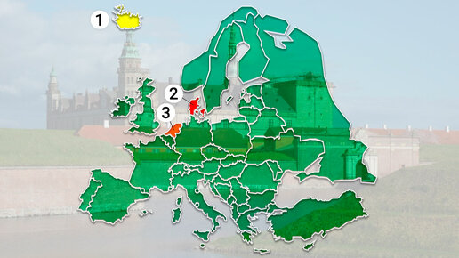 Картинка: Знаешь ли ты, где на карте находится Дания?