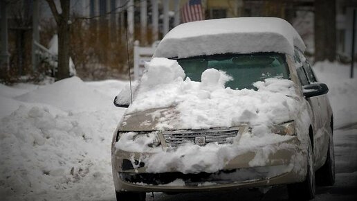 Картинка: Почему не нужно лениться обметать автомобиль от снега, разбор в примерах