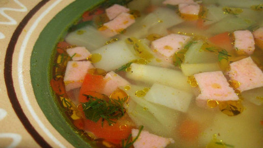 Картинка: Рецепт супа из колбасы