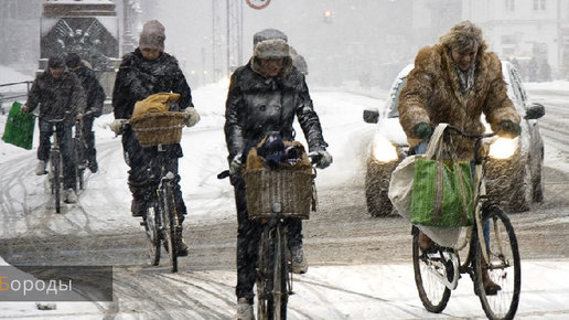 Картинка: Как правильно кататься на велосипеде зимой