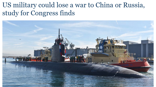 Картинка: “США могут проиграть войну против Китая или России” - The Washington Post
