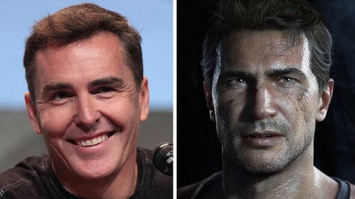 Картинка: Uncharted - сравнение игровых героев с реальными актерами.