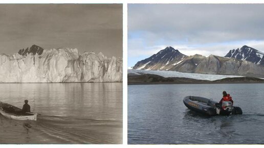 Картинка: Историческое фото: как изменились ледники за 100 лет