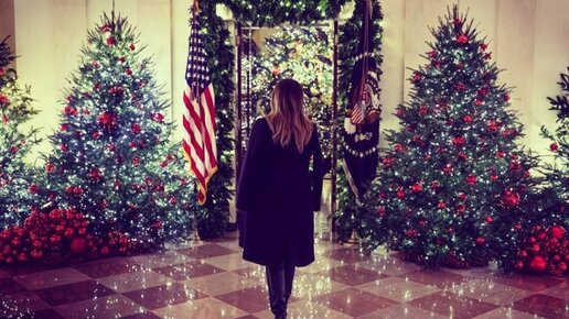 Картинка: Мелания Трамп украсила Белый дом к Рождеству