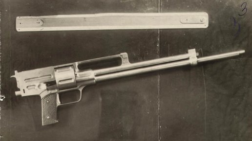 Картинка: Опытный советский пулемет с револьверным барабаном