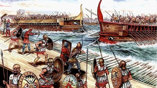 Картинка: Последняя битва афинского и спартанского флотов