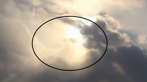 Картинка: Лицо в небе. С верху следят за нами.