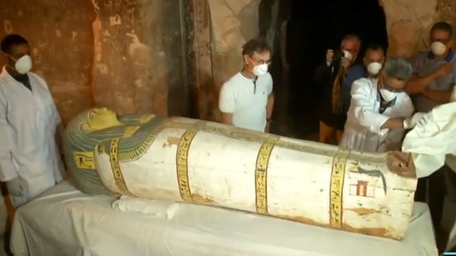 Картинка: Спрятанная мумия обнаружена под 300 метрами щебня