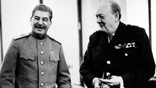 Картинка: Черчилль пытался успокоить Сталина