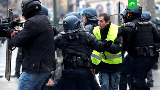 Картинка: В Париже и Брюсселе задержаны десятки участников акций «желтых жилетов»
