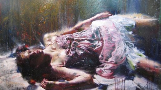 Картинка: «На грани приличия»: девушки-чаровницы на картинах Янниса Кутрикаса