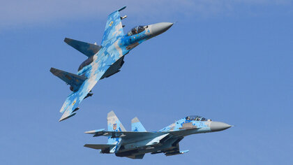 Картинка: Су-27 разбился на Украине