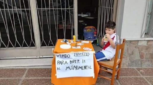Картинка: Шестилетний фанат «Ривера» покорил сердца аргентинцев