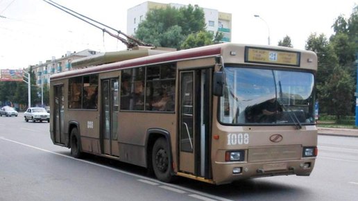 Картинка: Общественный транспорт в Уфы : троллейбусы.