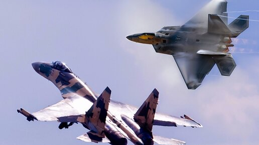 Картинка: Су-35 против F-22