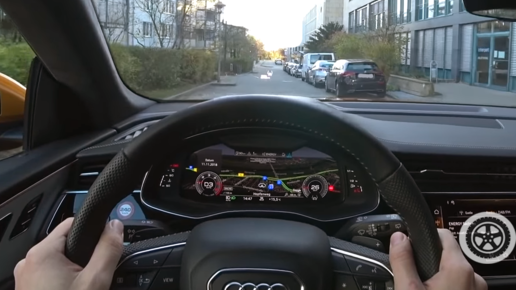 Картинка: Поездка на Audi Q8 вид от первого лица