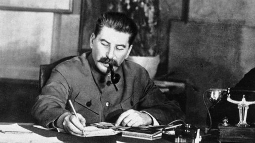 Картинка: Сталин и барахольщик.