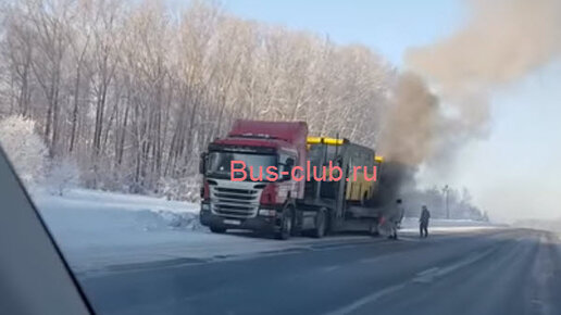 Картинка: В Кемерово оптом сгорели школьные автобусы