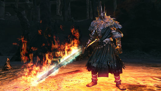 Картинка: Игрок  Dark Souls: Remastered сумел одолеть последнего босса игры всего одним ударом