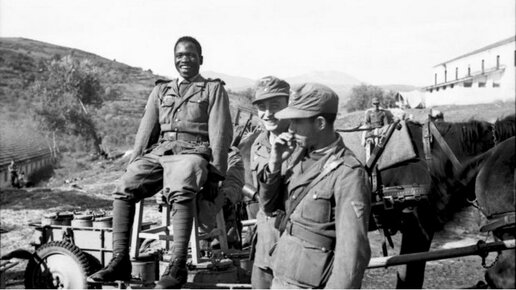 Картинка: Темнокожие солдаты Вермахта - африканский легион а службе у Третьего Рейха
