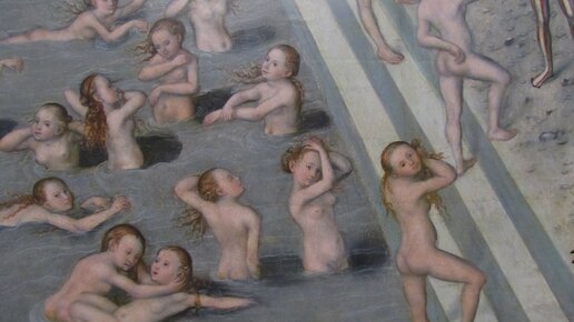 Картинка: Эротические купания Лукаса Кранаха: фонтан вечной молодости
