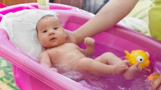 Картинка: Очень полезная статья. Как правильно купать младенцев? Температурный режим,  подготовка к водным процедурам.