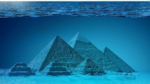 Картинка: Стеклянные подводные пирамиды под Бермудским треугольником