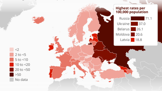 Картинка: Россия остается лидером по числу ВИЧ-инфецированных