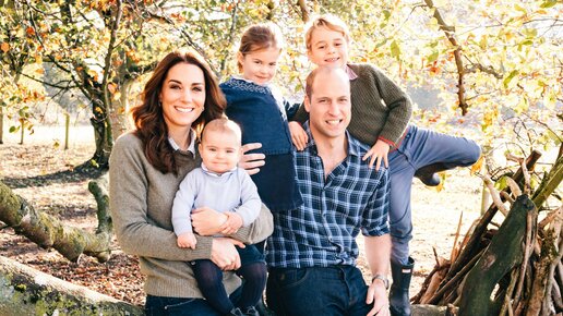 Картинка: Мама, папа, я – вместе дружная семья! Кейт Миддлтон и принц Уильям поделились рождественским фото