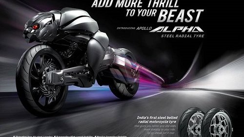 Картинка: Apollo Tyres запускает новую рекламную кампанию мотошин Apollo Alpha