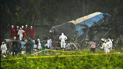 Картинка: Более 100 человек погибли в результате крушения пассажирского самолета на Кубе. Три женщины выжили (видио).