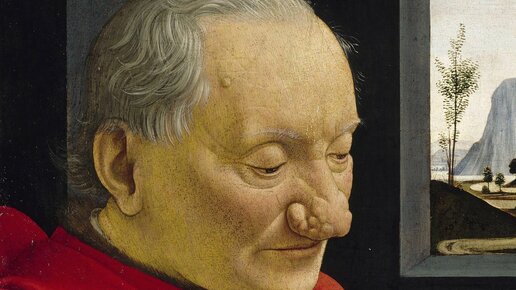 Картинка: Кем был старик с картины Гирландайо и что у него с носом?
