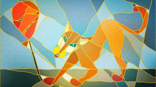 Картинка: Витраж в иллюстраторе